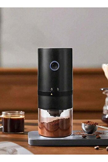 Primo Plus Toscana Yo Portable Rechargeable Electric Coffee Grinder Black USB C