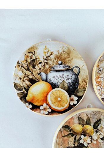 ZeyMin Art Mutfak temalı 3lü duvar süsü
