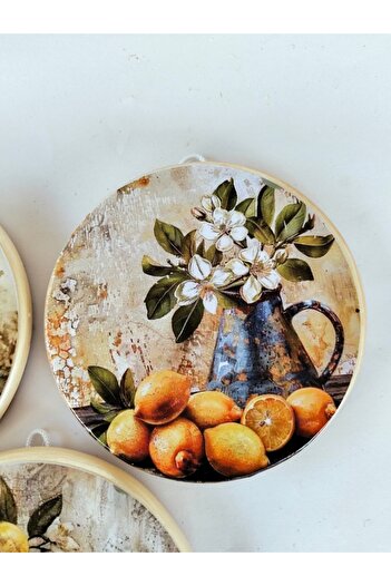 ZeyMin Art Mutfak temalı 3lü duvar süsü