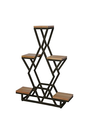 fromro Raft FLORA, inaltime 102 cm, latime 80 cm, cu 5 polite din lemn de cires