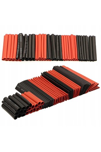 Rosfix Set tuburi termocontractabile 127 buc (negru și roșu)
