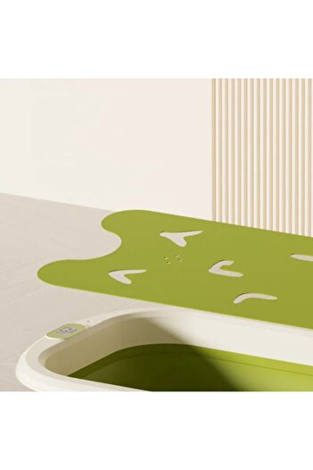 Little Mom Little Mom Grey Lux foldable baby bathtub, modern design, with built-in thermometer with dig display