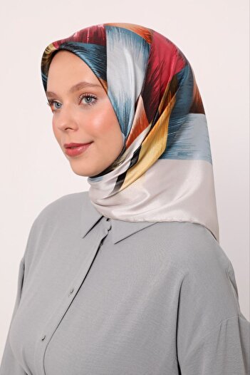 Levidor Geometric Brush Pattern Sparkle Crystal Scarf