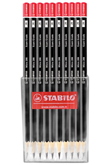 Stabilo Exam Grade Fine Line Coral Pencil with Jar Gift 72 Pcs 2B