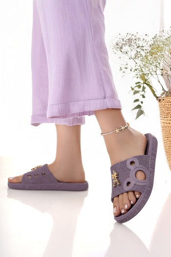 Modafırsat Women's Slippers Non-Slip Waterproof Stylish Home Out Beach Summer Daily Slippers