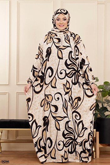 Generies Viscose prayer shawl with attached scarf