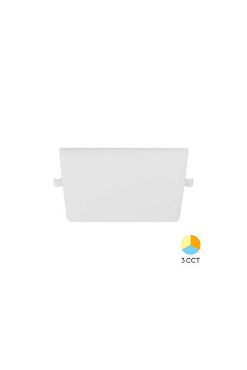 Braytron SPOT LED PATRAT ST 16W 1650lm 3in1 ALB REGLABIL IP20