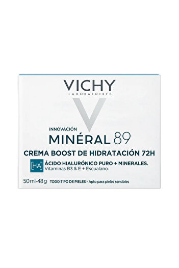 Vichy Crema faciala hidratanta cu acid hialuroic, MINÉRAL 89, 50 ml