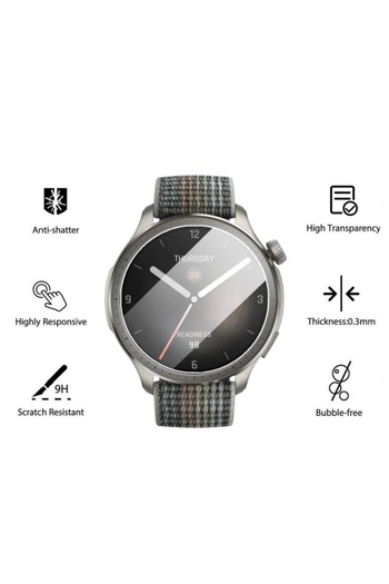 Choice 2PCS 9H Tempered Glass Film For Amazfit Balance Smartwatch Screen Protector For Amazfit Balance HD P