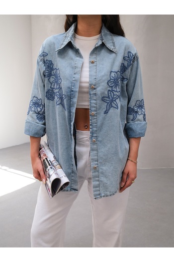 SOLİS MODA Cămașă de denim pentru femei