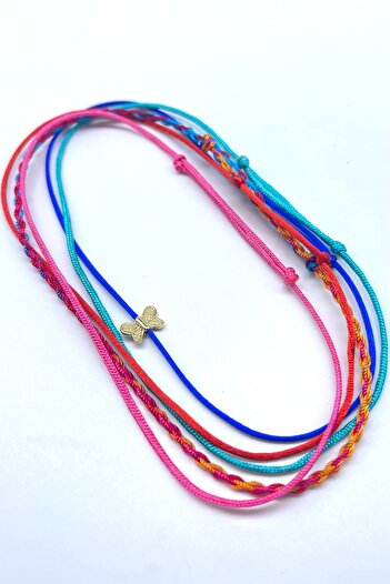 Concept HuBuTU 5 Pieces Dragonfly Figured Bohemian Style Summer Rope Anklet Set