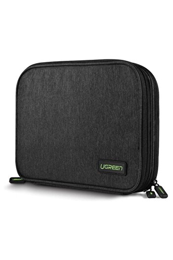 Ugreen Etui pudełko na dysk twardy HDD SSD telefon kable akcesoria szary