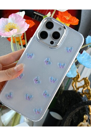 Go Aksesuar Iphone 16 Promax Uyumlu MİNİ Kelebek Oyuncak Tasarımlı Silikon Kılıf