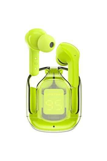 Acefast Dokanałowe słuchawki bezprzewodowe TWS Bluetooth zielony