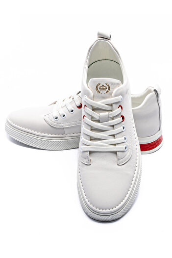 FRANCO GERARDO Men's Sports Shoes made of genuine leather JH9070 White F.Gerardo