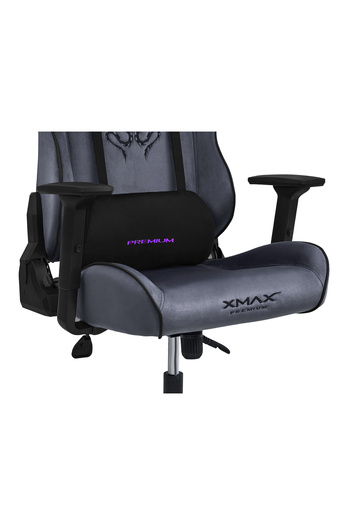 XMAX / Rio Balerion Antrasit Gri Kadife Terletmez Kumaş Gaming Oyuncu Koltuğu / 120 Kg Taşır