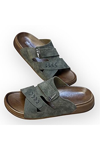 KAFKASLAR AYAKKABI Orthopedic Patterned Daily Use Men's Slippers