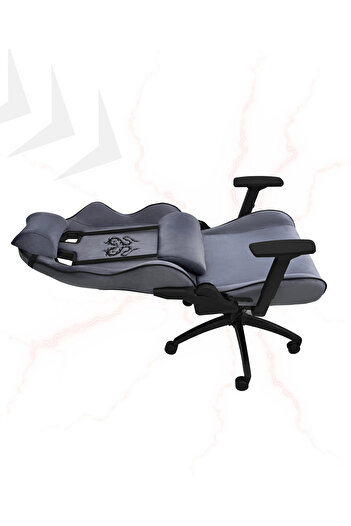 XMAX / Rio Balerion Antrasit Gri Kadife Terletmez Kumaş Gaming Oyuncu Koltuğu / 120 Kg Taşır