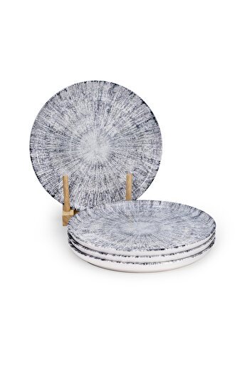 Edessa Astin 20cm Premium Ceramic Dessert Plate - Multicolor (Set of 4)