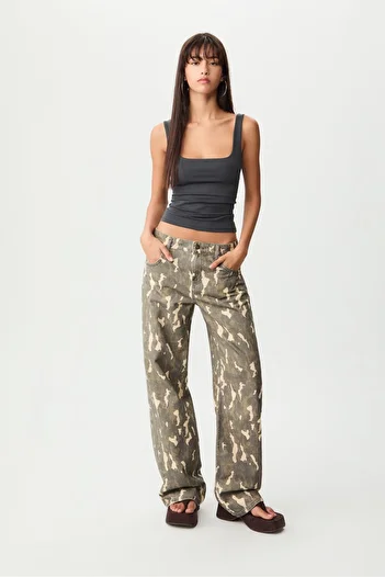 Stradivarius Tank top with a square-cut neckline