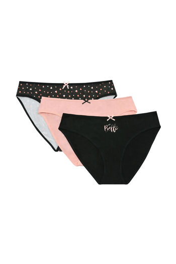 Henderson Panties set Which combine elegance with comfort & Soft cotton & Plain pattern & 3 psc. | Mi-Mi