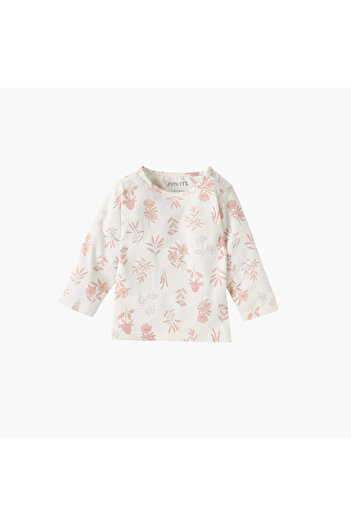 Juniors All-Over Floral Print T-shirt and Pyjama Set