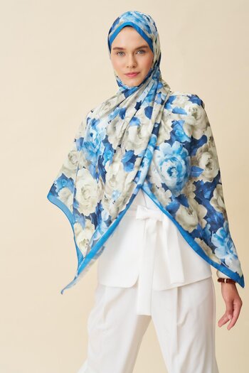 İpekhan Vera Pattern Thin Cotton Shawl