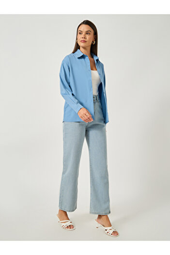 Take Two By Styli Solid Button Front Long Sleeve Shirt