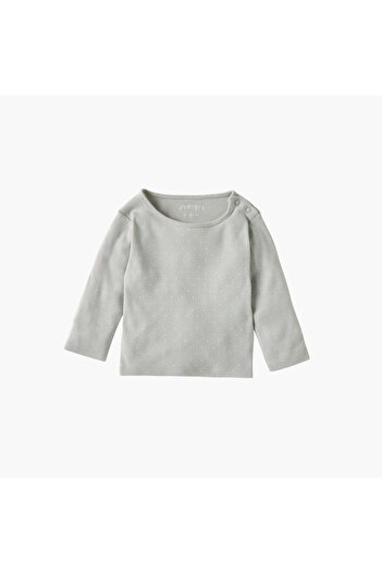 Juniors Polka Dot Print T-shirt and Pyjama Set