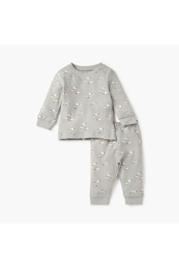 Juniors Animal Print T-shirt and Pyjama Set