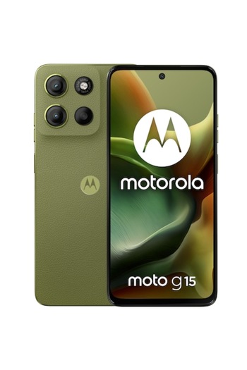 Motorola Mobile Phone Moto G15, Dual SIM, 128GB, 8GB RAM, Iguana Green