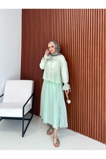 Melike Tatar Tül Etekli Takım 32-3571