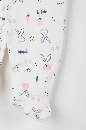 e-çocuk Patterned Mixed Figure Baby Rompers - 1507