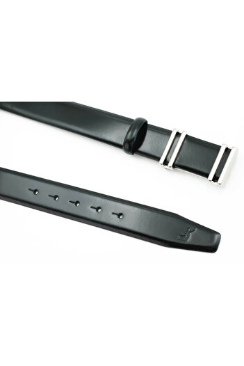 Tuna Nappa Genuine Leather 3.50 cm Pin Buckle Classic Men's Belt - Kmr101