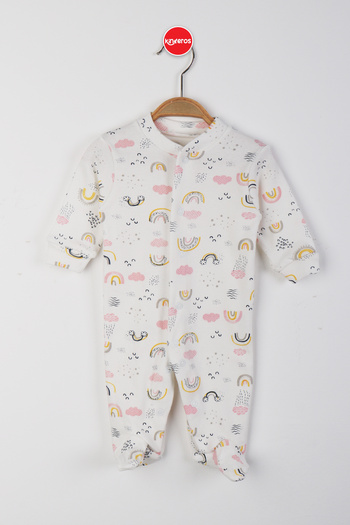 e-çocuk Patterned Mixed Figure Baby Rompers - 1507