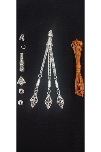 QELA COLLECTION Epoxy Natural Stone Prayer Beads Tassel Set Can Make 5 Prayer Beads