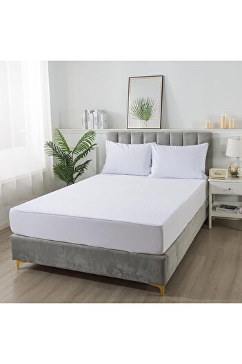KBOX Waterproof Mattress Protector 100x200 cm with 35 cm Deep Skirt – Soft, Quiet, and Breathable Cover