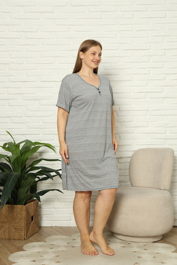 Fenne Plus Size Polka Dot Print Casual Dress