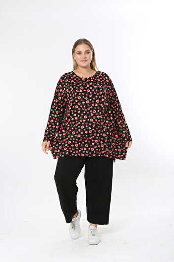 XL Modam Women's Digital Print Plus Size Tunic