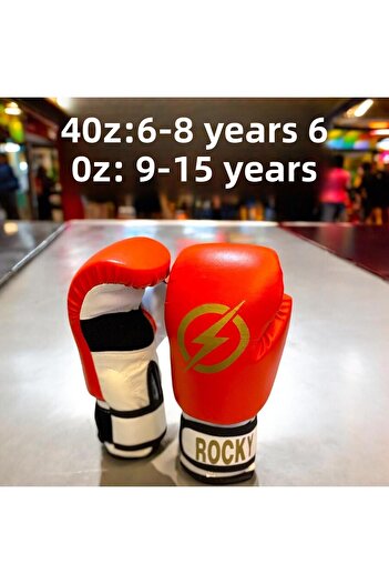 Gök Sports Rocky Children's Boxing Kicboks Muay Thai Gloves 4-6 oz Junior Kidz Boxing Gloves