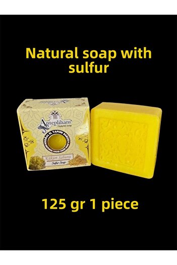 ANTEPLİHANI Sulfur Soap, Sulfur, Natural Handmade Natural Soap, Soap (1 Piece 125 Gr)