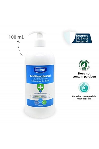 Deep Fresh Antibacterial Liquid Soap 1000 Ml