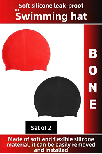 Wintoup Special Production Waterproof Elastic Soft Swimming Pool Sea Swimming Cap Silicone Cap Set of 2