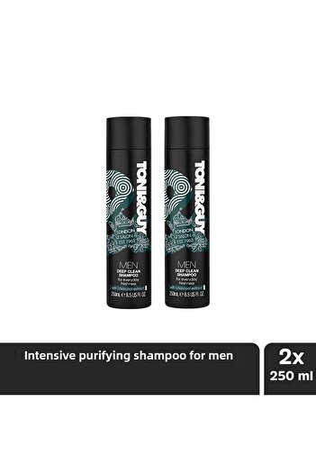 Toni&Guy 250ml Intensive Purifying Shampoo for Men x2