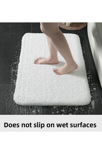 Dinarsu White Bath Mat Large 60X100 40X60 60X60