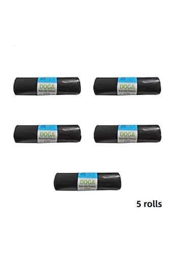 ECOPLAST Nature Jumbo Size Garbage Bag -400 Gr. - 90 Liters- 80 X 110 cm / 10 Pieces 5 Rolls/ (50 Pieces)