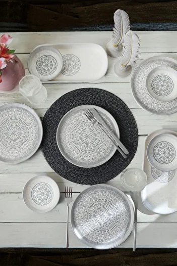 Keramika Stone Breakfast Set for 4 People 10 Pieces 21426-27