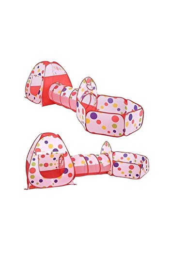 Generic Somay 3-In-1 Pop Up Foldable Portable Indoor Outdoor Play Tent House With Tunnel And Ball Pool For C