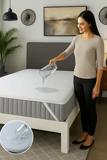 Miabella Home Saltele rezistente la lichide Saltele impermeabile Saltele de pat Protector de saltea Saltele cu bandă elastică Saltele de pat