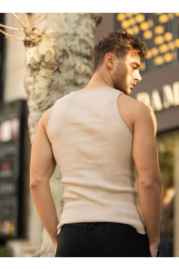 MartinoButik Women'S/Men's Unisex Ribbed Lycra Halter Undershirt – Slim Fit 80% Cotton Comfort"
